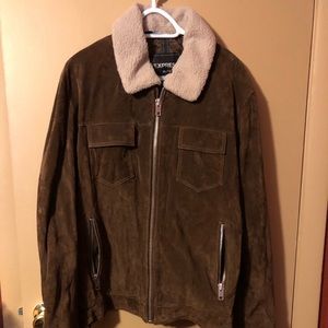 Express Mens Genuine Leather jacket. Size Large